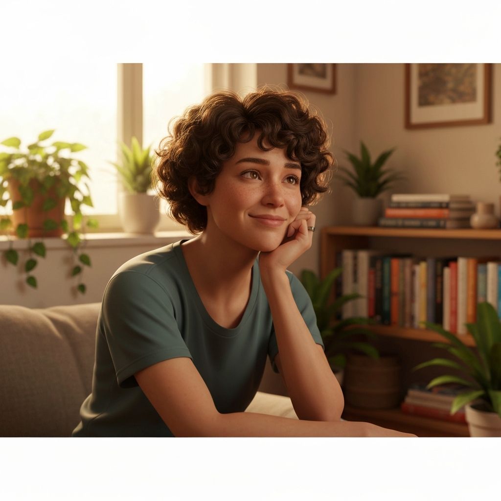 Introvert thriving in peaceful apartment